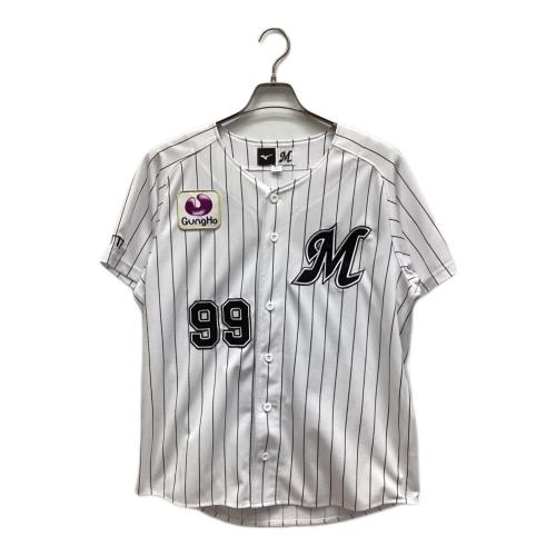 千葉ロッテマリーンズ (チバロッテマリーンズ) 野球ユニフォーム 99番 メンズ SIZE M ホワイト