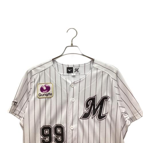 千葉ロッテマリーンズ (チバロッテマリーンズ) 野球ユニフォーム 99番 メンズ SIZE M ホワイト