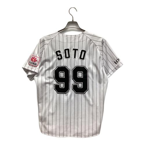千葉ロッテマリーンズ (チバロッテマリーンズ) 野球ユニフォーム 99番 メンズ SIZE M ホワイト