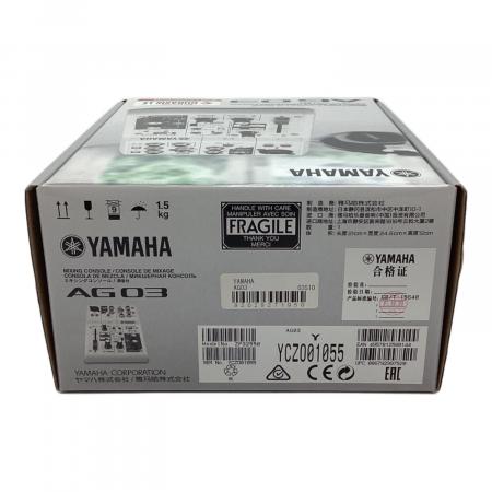 YAMAHA ヤマハ AG03 ミキシングコンソール YAMAHA（ヤマハ） AG03 MK2 White（ホワイト） 配信用ミキサー