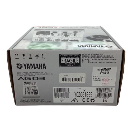 YAMAHA (ヤマハ) ミキシングコンソール AG03