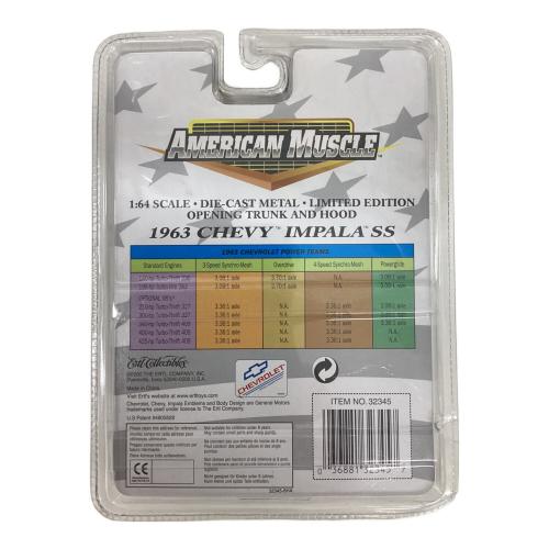 ERTL (アーテル) 1963 シボレー インパラ ダイキャストカー 1/64