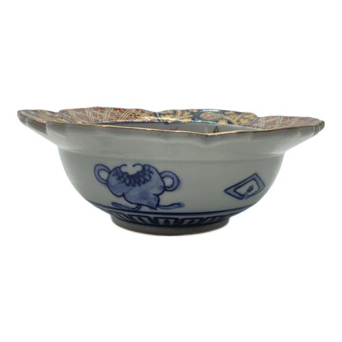 林九郎 (リンクロウ) 小鉢 花型地紋金菊