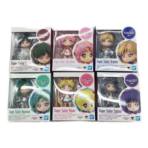 BANDAI (バンダイ) Figuarts mini edition フィギュア Moon/ChibiMoon/Pluto/Uranus/Saturn/Neptune 6セット Super Sailor Moon