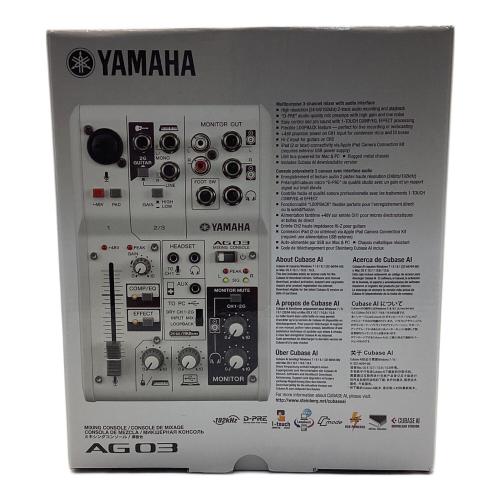 YAMAHA (ヤマハ) ミキシングコンソール AG03
