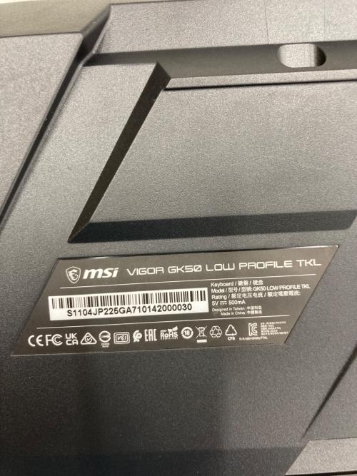 msi (エムエスアイ) キーボード gk50