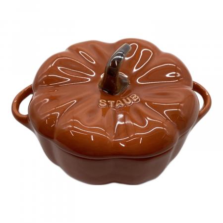 STAUB パンプキン　両手鍋 24㎝ Staub (ストウブ) 両手鍋 ブラウン セラミックパンプキンココット