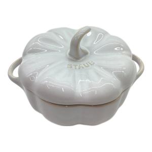 Staub (ストウブ) 両手鍋 ホワイト セラミックパンプキンココット