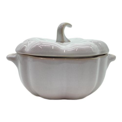 Staub (ストウブ) 両手鍋 ホワイト セラミックパンプキンココット
