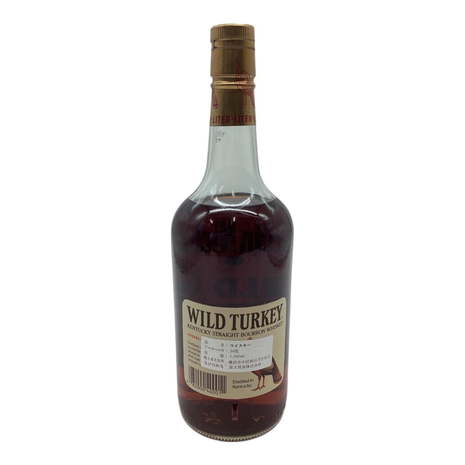 未開栓 WILD TURKEY 8年 101 PROOF 1000ml 箱なし ワイルドターキー (WILD TURKEY) バーボン 8年 101PROOF 1000ml