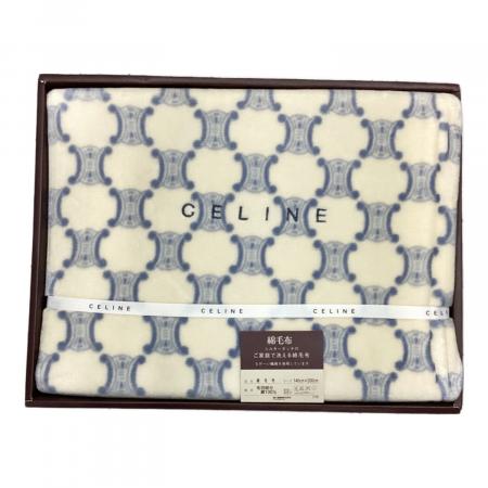 CELINE ロゴ入りコットン毛布 CELINE (セリーヌ) 綿毛布｜トレファクONLINE