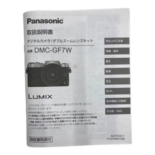 Panasonic (パナソニック) ミラーレス一眼カメラ DMC-GF7W
