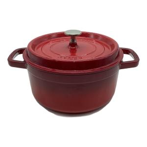 Staub (ストウブ) 鍋 40509-825 SIZE 22cm ココット ラウンド チェリー