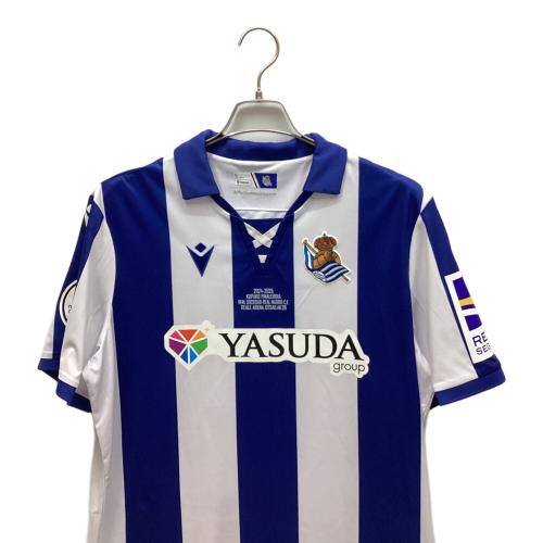 macren サッカーユニフォーム レアルソシエダ メンズ SIZE XL ホワイト×ブルー