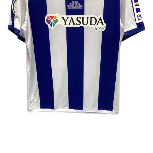 macren サッカーユニフォーム レアルソシエダ メンズ SIZE XL ホワイト×ブルー