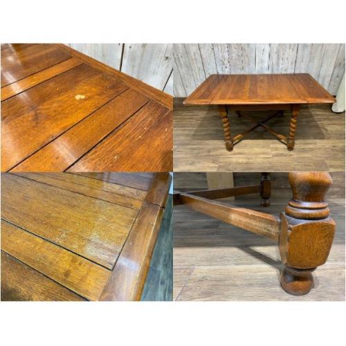 Lloyds Antiques ダイニング4点セット ダークブラウン オーク材 (税込総額)