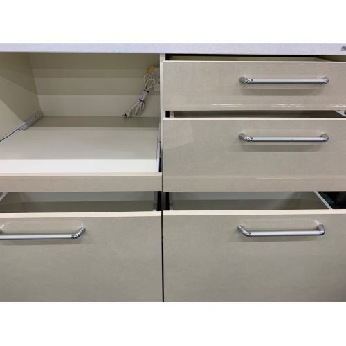 Pamouna (パモウナ) キッチンカウンター ナチュラル×ホワイト