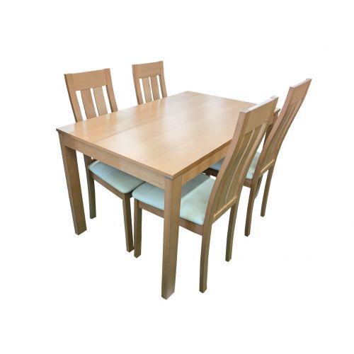 ダイニング5点セット ナチュラル×ホワイト