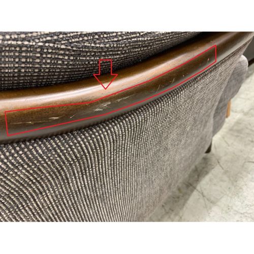 3人掛けソファー グレー 布