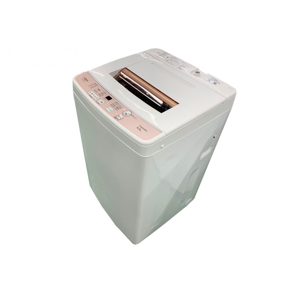 AQUA 全自動洗濯機 6kg ピンク AQW-KS60C - 生活家電