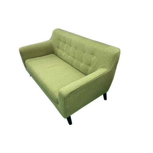 2人掛けソファー グリーン 2人掛け 半皮