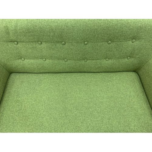 2人掛けソファー グリーン 2人掛け 半皮