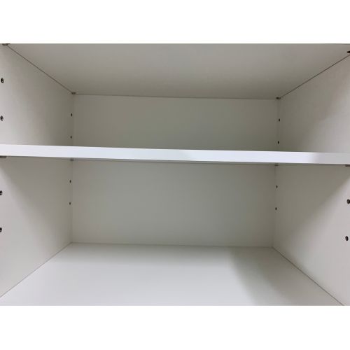 2枚扉食器棚 ダークブラウン