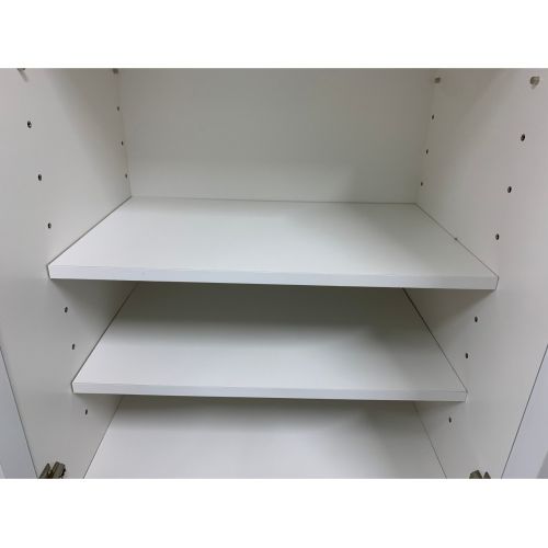 2枚扉食器棚 ダークブラウン