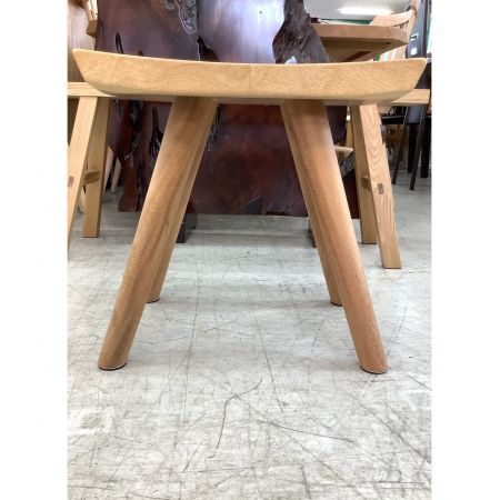 テーブル工房kiki テーブルコウボウキキ 無垢材スツール ブラウン 楽ちんスツール モンキーポッド材 トレファクonline