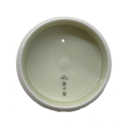 深川製磁 (フカガワセイジ) 湯呑みセット 胡蝶蘭 急須1・湯呑み5セット