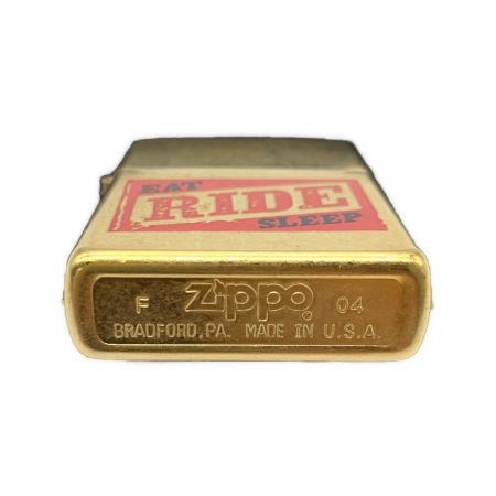 ZIPPO (ジッポ) 真鍮オイルライター 04年6月製造 マルボロ米国限定非売品 EAT RIDE SLEEP 本体未開封品