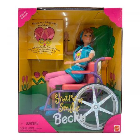 Mattel (マテル) バービー人形 1996年製・箱ダメージ有 SHARE A SMILE BECKY バービー・ベッキーは笑顔を共有する特別版人形