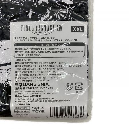 Final Fantasy (ファイナルファンタジー)XIV プリントTシャツ メンズ ブラック パーフェクトアレキサンダー XXL