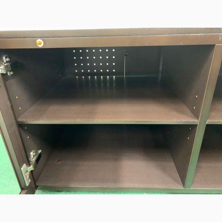 arflex (アルフレックス) キャビネット ブラウン×ブラック 2枚扉