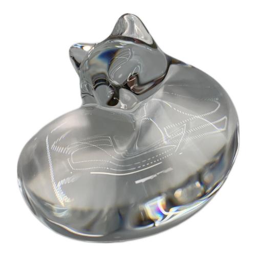 STEUBEN (スチューベン) ガラスオブジェ 眠り猫