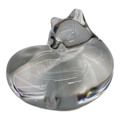 STEUBEN (スチューベン) ガラスオブジェ 眠り猫