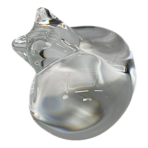 STEUBEN (スチューベン) ガラスオブジェ 眠り猫