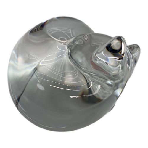 STEUBEN (スチューベン) ガラスオブジェ 眠り猫