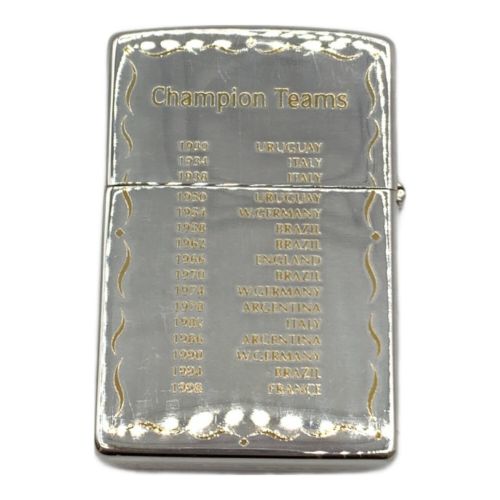 日韓ワールドカップ ZIPPO 両面盛り上げメッキ