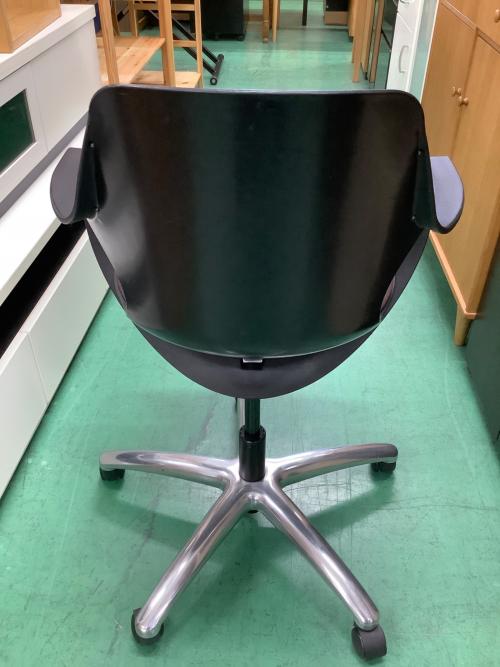 MERRYFAIR (メリーフェア) デスクチェア ブラック×ブラウン キャスター付 POGO