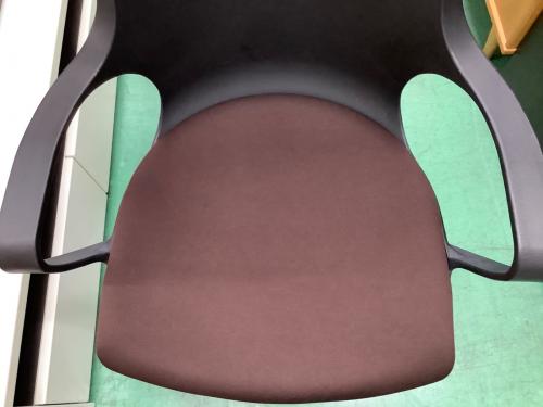 MERRYFAIR (メリーフェア) デスクチェア ブラック×ブラウン キャスター付 POGO