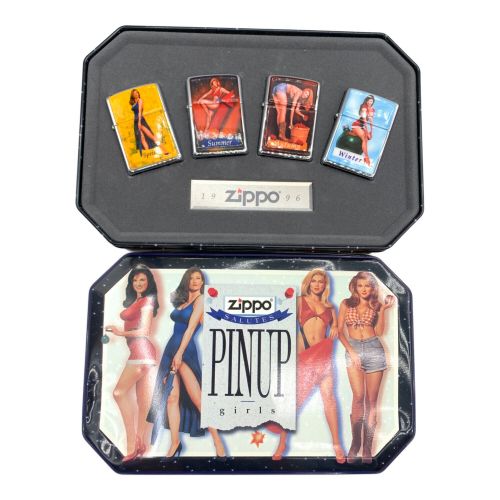 ZIPPO(ジッポ) オイルライター PINUP girls ZIPPO 1996年 4Pセット