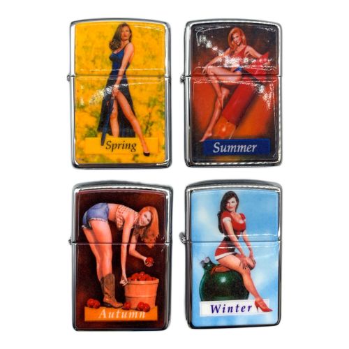 ZIPPO(ジッポ) オイルライター PINUP girls ZIPPO 1996年 4Pセット