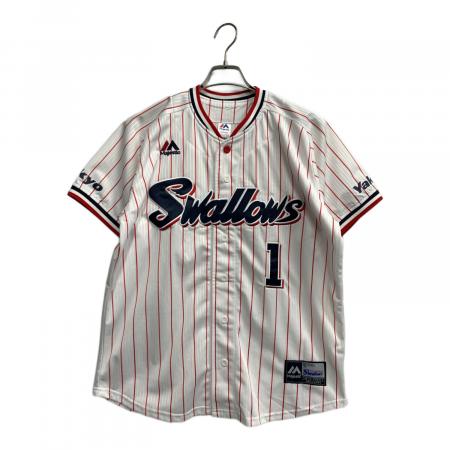 マジェスティック　ヤクルトスワローズ　燕プロ　刺繍ユニホーム　#1 山田哲人 Majestic(マジェスティック) グッズ 東京ヤクルトスワローズ