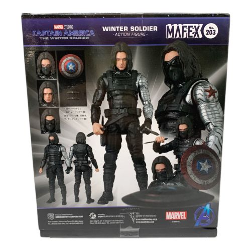 MEDICOM TOY MARVELアクションフィギュア MAFEX No.203 CAPTAIN AMERICA(Stealth Suit) CAPTAIN AMERICA THE WINTER SOLDIER ウィンター・ソルジャー