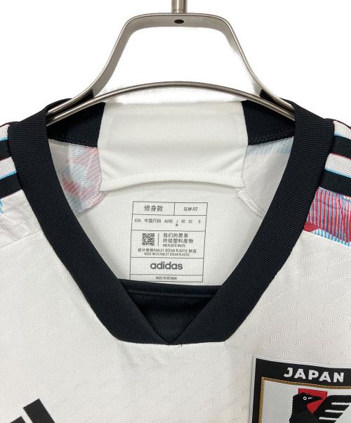 adidas (アディダス) サッカー日本代表 2022 アウェイ オーセンティック ユニフォーム ホワイト サイズ:J M