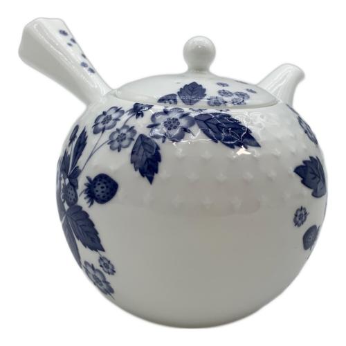 Wedgwood (ウェッジウッド) 湯呑みセット ストロベリーブルーム インディゴ 急須1・湯呑み3セット