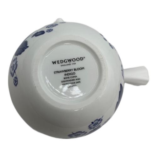 Wedgwood (ウェッジウッド) 湯呑みセット ストロベリーブルーム インディゴ 急須1・湯呑み3セット