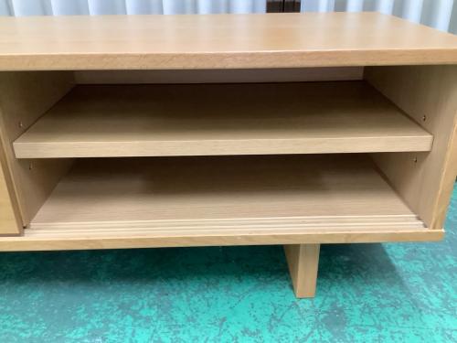 無印良品 (ムジルシリョウヒン) テレビボード ナチュラル 2枚スライド扉