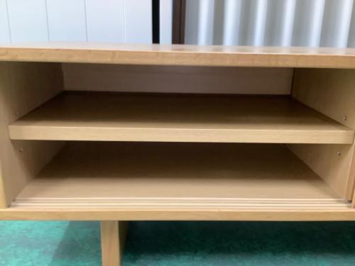 無印良品 (ムジルシリョウヒン) テレビボード ナチュラル 2枚スライド扉